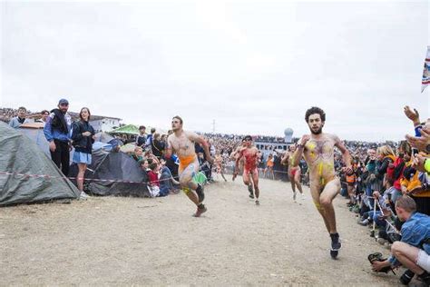 roskilde naked run|DENMARK: Festival